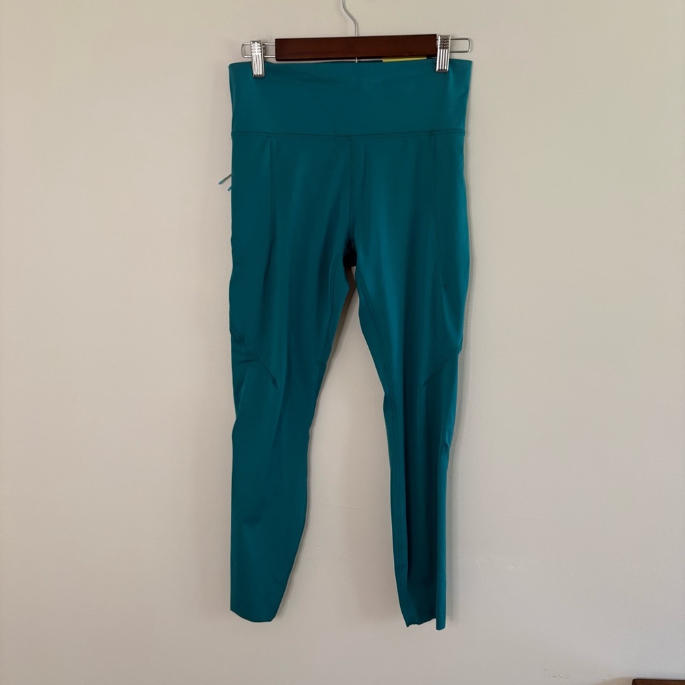 All in Motion women’s medium Leggings blue teal 7/8 workout gym yoga